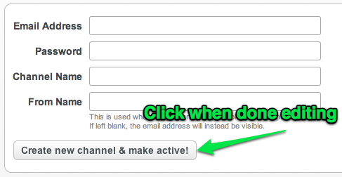 Set up your channel's details
